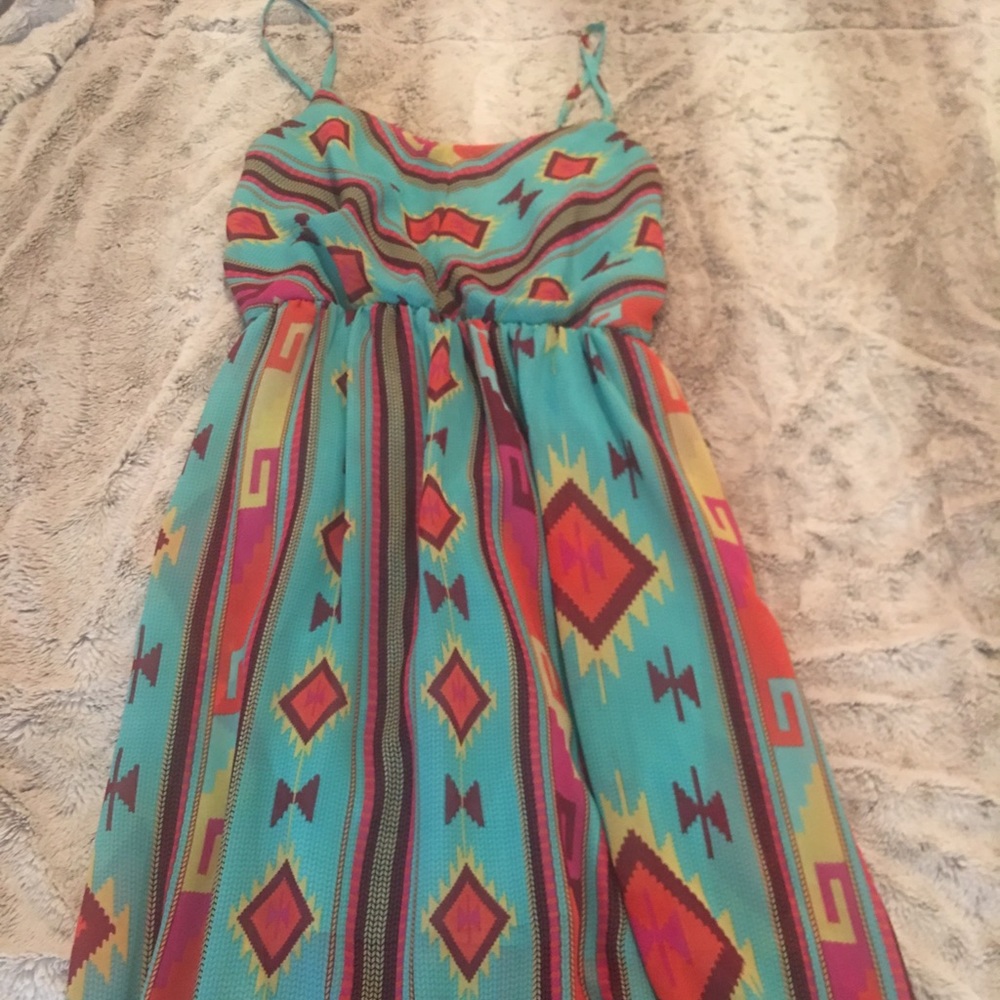 Cute pattern maxi dress